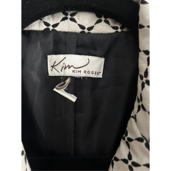 Kim by Kim Rogers white and white suit blazer size medium (tag cut) - Picture 7 of 7
